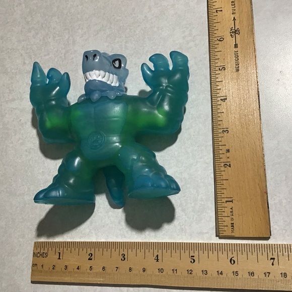 Heros Goo Jit Zu X Ray Dinosaur Moose Blue Green Action Figure - Picture 11 of 14